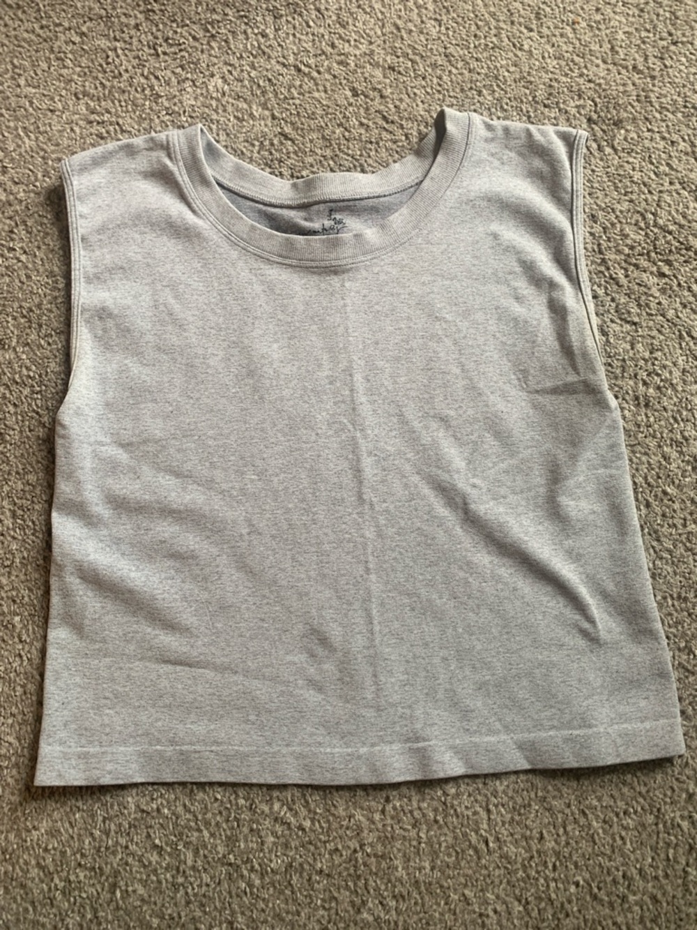 Free People Sleeveless Gray Tank Top
